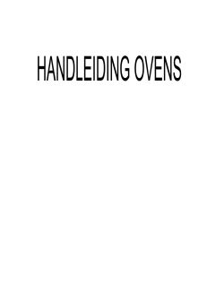 Gebruikers handleiding