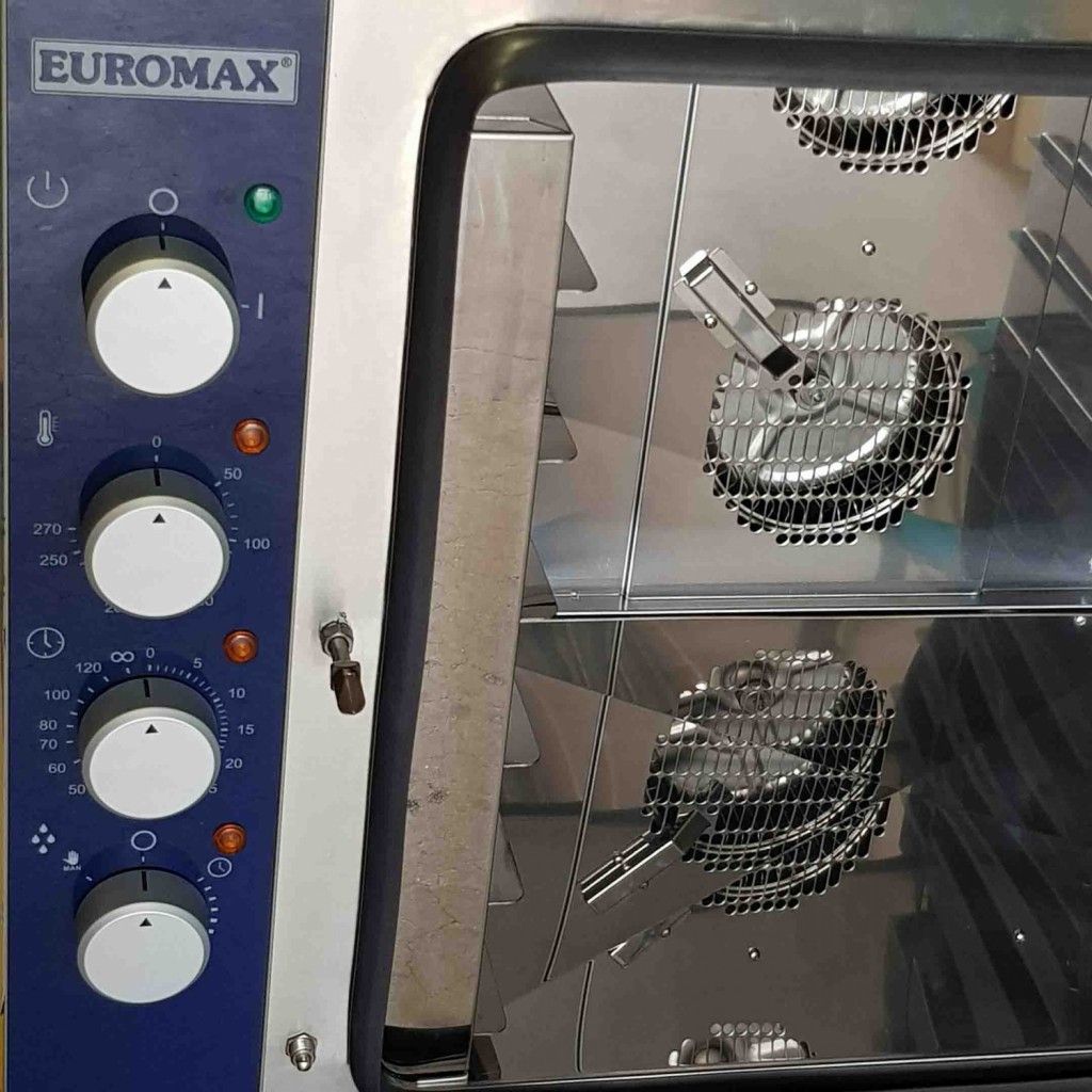 Euromax elektrische steam-oven 9806PBH MANUEEL - 6 laags - 400 V.