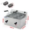 Euromax elektrische dubbele friteuse, 10390K