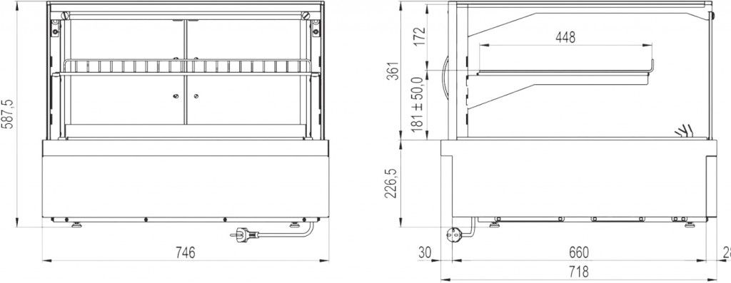 Euromax warmhoudkast - 2GN1L-WMHK