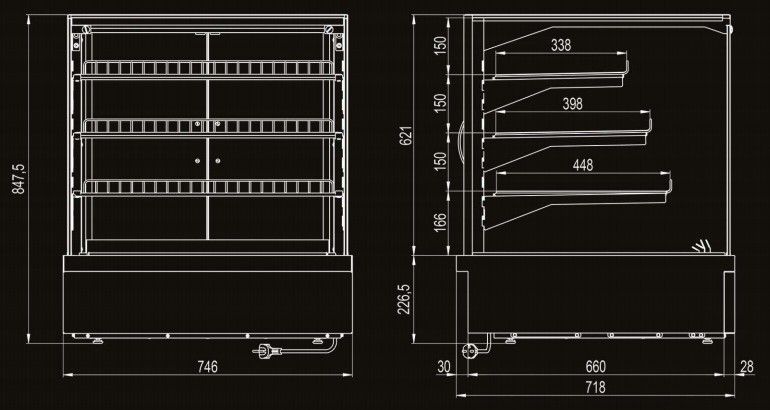Euromax warmhoudkast - 2GN4L-WMHK