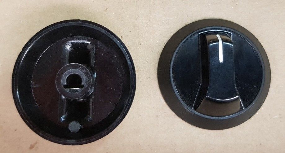 Euromax knop - t.b.v. timer en thermostaat ovens - 004049