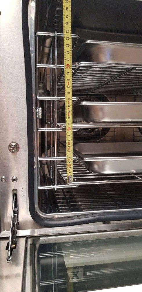 Turbo heteluchtoven 60x40cm 380V, 2 autorev. ventilatoren, vochtinj.