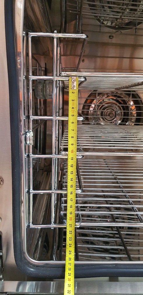 Turbo heteluchtoven 60x40cm 380V, 2 autorev. ventilatoren, vochtinj.