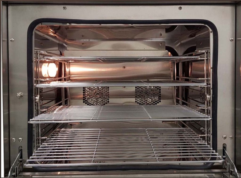 Euromax Linea Nero heteluchtoven 1191NPB ECOBAKE side - 230V