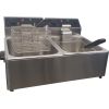 Euromax elektrische dubbele friteuse Linea Nero 1027N