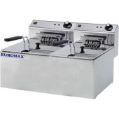 Euromax elektrische dubbele friteuse, 10390